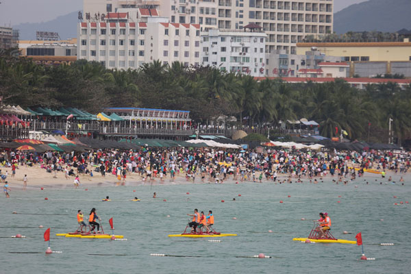 春節(jié)三亞海上旅游究竟有多火爆