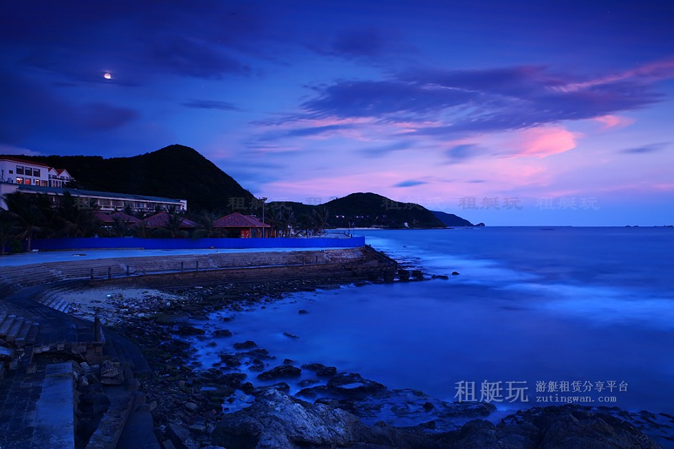 三亞旅游游艇 帆船租賃三亞港——小東海、大東海航線